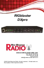 West Mountain Radio RIGblaster DXpro Operating Manual предпросмотр