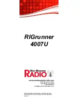 Preview for 1 page of West Mountain Radio rigrunner 4007u User Manual