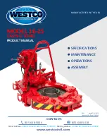 Предварительный просмотр 1 страницы Westco 16-25 Product Manual