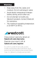 Preview for 6 page of Westcott FJ-XR Quick Start Manual