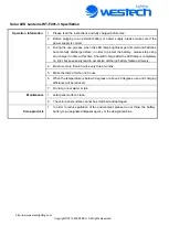 Preview for 3 page of WESTECH WT-F001-3 Quick Start Manual