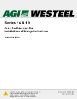 Westeel Grain Bin Extension Tier 14 Series Installation And Storage Instructions preview