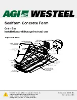 Preview for 1 page of Westeel Sealform Concrete Form Installation And Storage Instructions