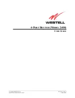 Preview for 1 page of Westell Technologies Router 2400 User Manual