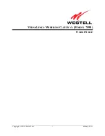 Westell VersaLink 7550 User Manual предпросмотр