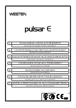 Preview for 1 page of Westen Pulsar E Operating And Installation Instructions