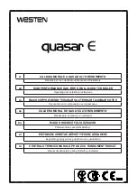 Westen Quasar E Operating And Installation Instructions preview