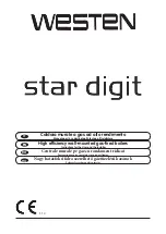 Westen Star Digit 1.240 Fi Instructions For The User And The Installer предпросмотр