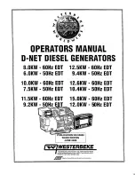 Предварительный просмотр 1 страницы Westerbeke 10.0KW-60Hz EDT Operator'S Manual