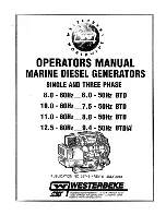 Westerbeke 12.5 BTDA Operator'S Manual предпросмотр