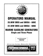 Westerbeke 20.0KW sbeg Operator'S Manual preview