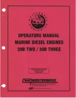 Westerbeke 20B TWO Operator'S Manual preview