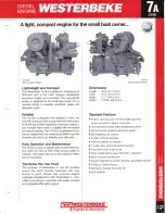 Предварительный просмотр 1 страницы Westerbeke 7A one Specification