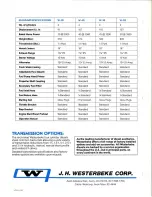 Предварительный просмотр 4 страницы Westerbeke W-3O Information Sheet