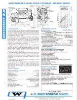 Предварительный просмотр 2 страницы Westerbeke W-58 Specification