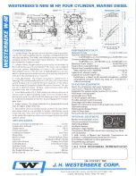 Предварительный просмотр 4 страницы Westerbeke W-58 Specification