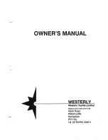 WESTERLY Corsair ll 36 Owner'S Manual preview