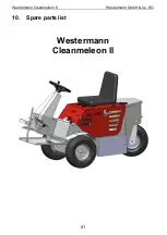 Preview for 45 page of Westermann Cleanmeleon ll Operating Instructions And Spare Parts List