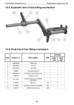 Preview for 48 page of Westermann Cleanmeleon ll Operating Instructions And Spare Parts List