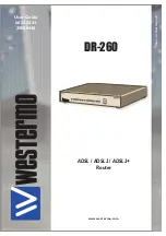 Preview for 1 page of Westermo DR-260 User Manual