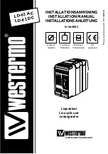 Предварительный просмотр 1 страницы Westermo LD-02 AC Installation Manual