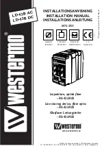 Westermo LD-63B AC Installation Manual preview