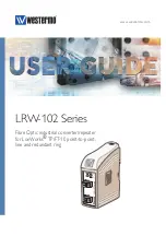 Предварительный просмотр 1 страницы Westermo LRW-102 Series User Manual