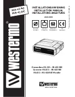 Westermo MA-42 AC Installation Manual предпросмотр