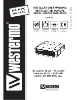 Предварительный просмотр 1 страницы Westermo MA-44 AC Installation Manual