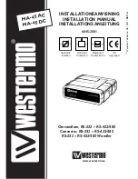 Предварительный просмотр 1 страницы Westermo MA-45 AC Installation Manual