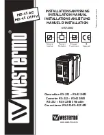 Предварительный просмотр 1 страницы Westermo MD-45 AC Installation Manual