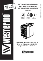 Предварительный просмотр 2 страницы Westermo MD-62 AC Installation Manual