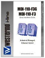 Westermo MDI-110-F3 Quick Installation Manual preview