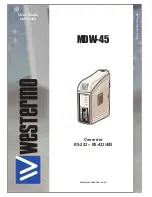 Предварительный просмотр 1 страницы Westermo MDW-45 User Manual