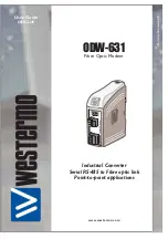 Westermo ODW-631 User Manual preview