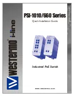 Предварительный просмотр 1 страницы Westermo PSI-1010G-24V Quick Installation Manual