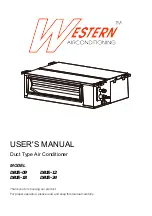 Предварительный просмотр 1 страницы Western Airconditioning DBIS-09 User Manual