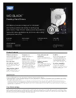 Preview for 1 page of Western Digital BLACK WDBAAZ0010HNCN Product Features