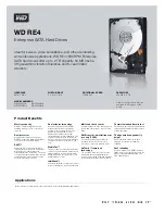 Preview for 1 page of Western Digital Enterprise WD RE4 Product Features