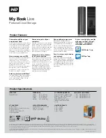 Preview for 2 page of Western Digital My Book Live Duo Product Specifications