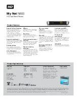 Preview for 2 page of Western Digital My Net N600 Specifications