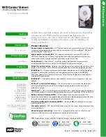 Western Digital WD Caviar Green WD10EADS Specification Sheet preview