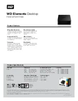 Preview for 2 page of Western Digital WD Elements WDBAAU0025HBK Specifications