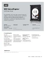 Предварительный просмотр 1 страницы Western Digital WD1003FBYX - RE4 Product Specifications