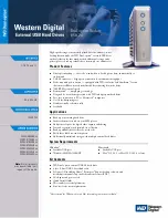 Preview for 1 page of Western Digital WD1200B008 - Series II USB Specifications