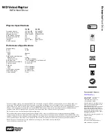 Preview for 2 page of Western Digital WD1500HLFS - VelociRaptor 150 GB Hard Drive Product Specifications