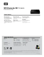 Preview for 2 page of Western Digital WDBAAU0010HBK - Elements Desktop Specifications