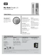 Preview for 2 page of Western Digital WDBACH0010HAL - My Book Studio LX Specifications