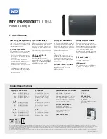 Предварительный просмотр 2 страницы Western Digital WDBMWV0020BBK Specifications