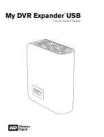 Предварительный просмотр 1 страницы Western Digital WDH1S5000 - My DVR Expander 500 GB External Hard Drive Quick Install Manual